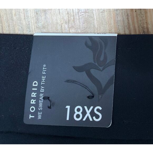 Torrid Dress Pants Womens 18 Black Rayon Stretch High-Rise Casual NWT - Picture 5 of 7